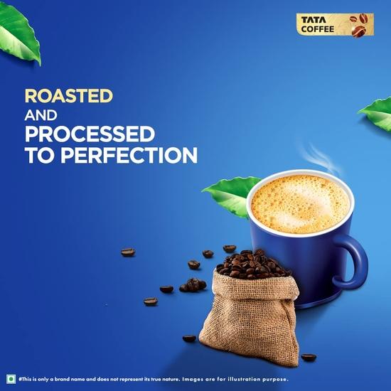 Tata Coffee Grand Classic Instant Coffee | Strong Taste & Rich Aroma | With Flavour Locked Decoction Crystals | 50g Pouch