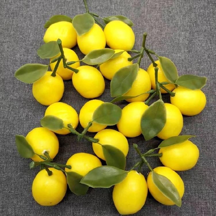 Artificial Lemon Simulation Lemon Fake Fruit Decoration for Kitchen Party Decoration