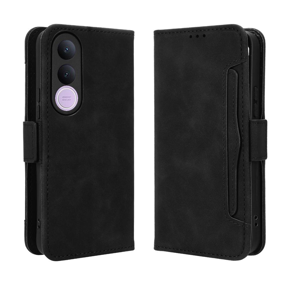 Flip Case for Vivo V70 FE, Card Slot, Black