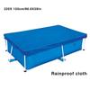 Rektangulärt Poolskydd Vattentätt PE Vikbart Uppblåsbart Poolskydd för ovanjordspool Familjepoolskydd Utomhusplaskdamm
