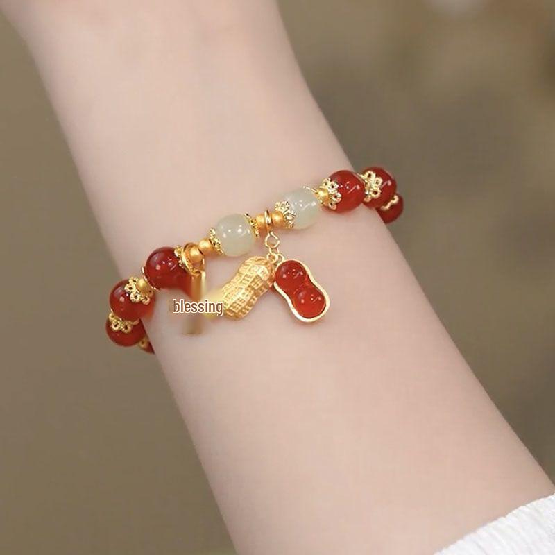 Douyin Style Hetian Jade Bracelet: Niche Design Gift for Girlfriend