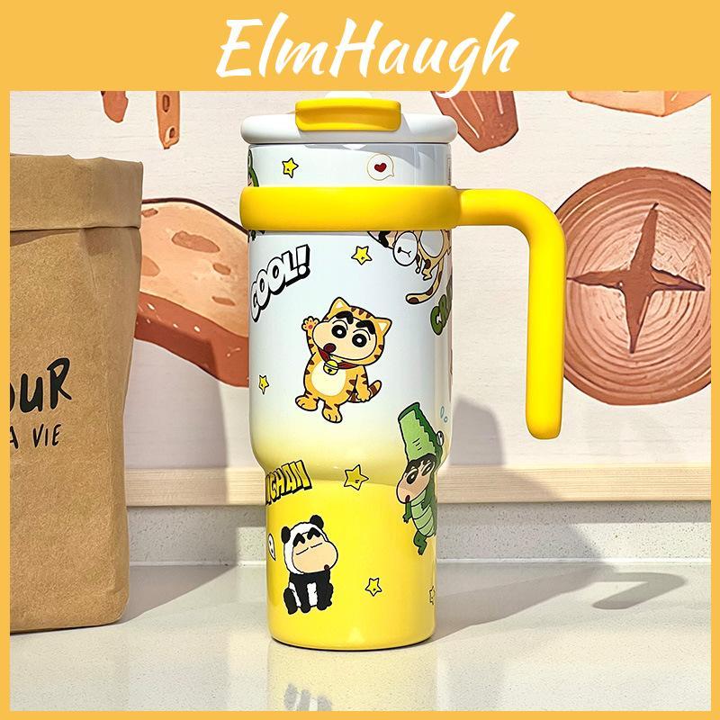 Crayon Shinchan Cartoon Style Reusable Thermos With Handle For Kids And Teens