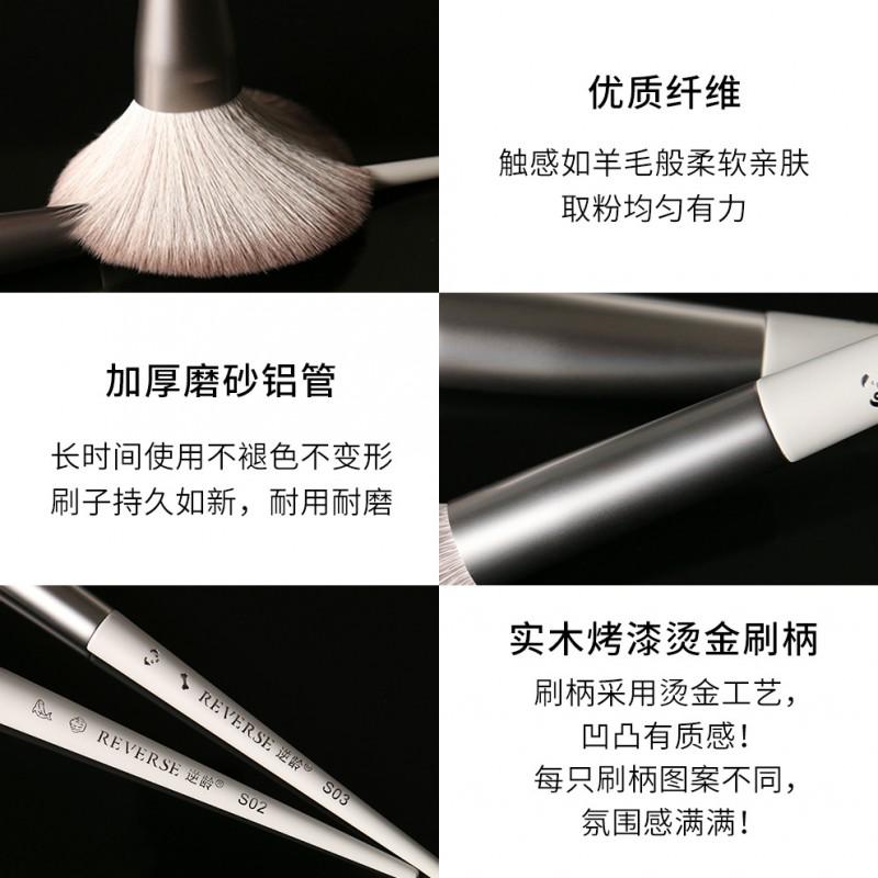 10-Piece Soft Synthetic Makeup Brush Set Portable Professional Kit Face Eyes Blending