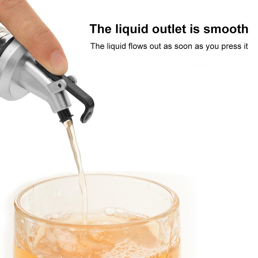 10Pcs ABS Oil Pourer Spout Silver Wine Pourer Cap Durable Liquor Dispenser Spout For Olive Oil
