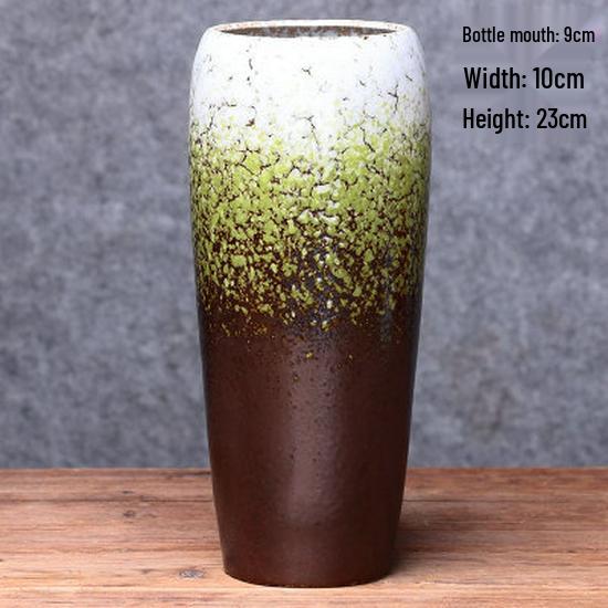 European Minimalist Ceramic Floor Vase for Living Room - Ikebana & Dried Flowers