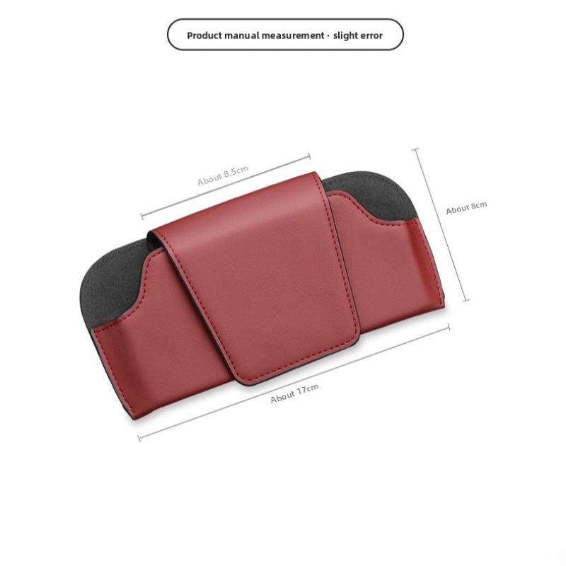 Premium Car Glasses Clip Holder Anti Slip Multi Functional Sun Visor Organizer Universal Fit for All Cars Auto Accessories