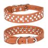 Halsbanden voor kleine honden, huisdierhalsbanden, PU-halsbanden met strass voor katten en honden, verstelbaar om te voorkomen dat huisdieren verdwalen