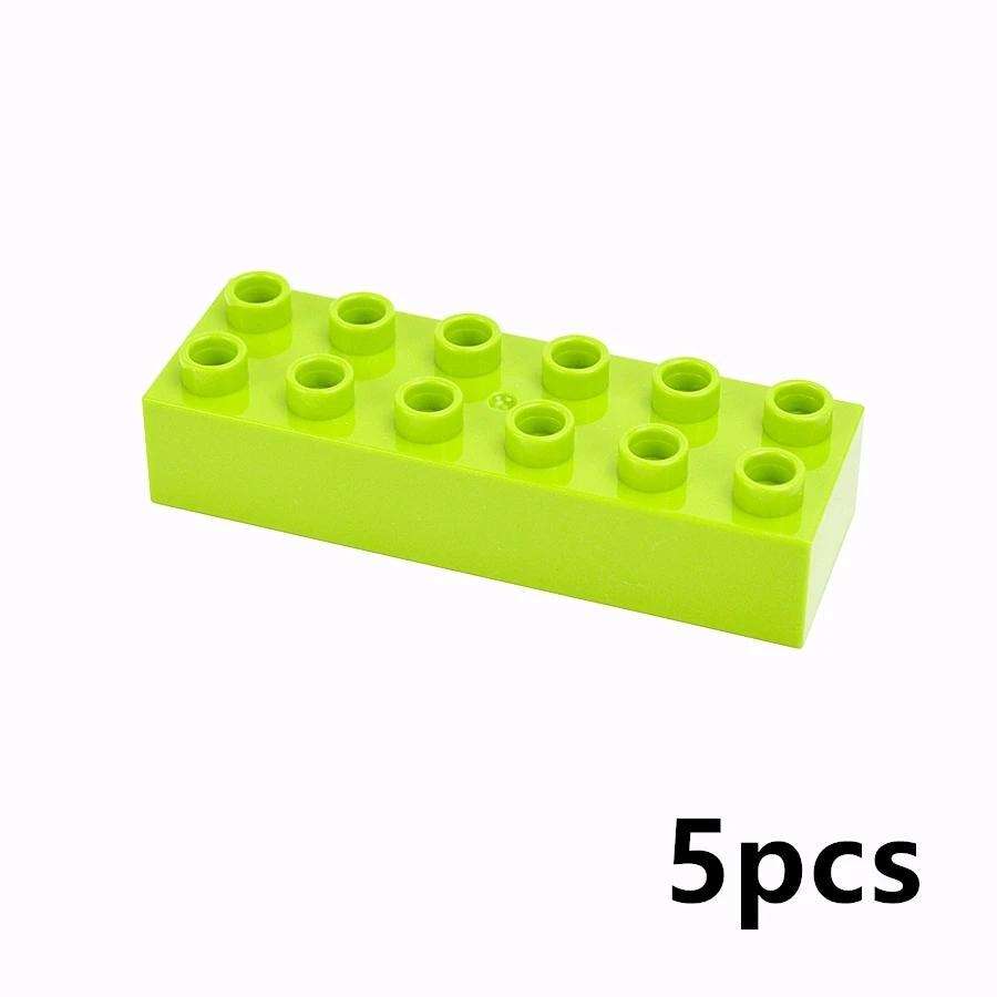 MOC Big Size Bulk Bricks Thick Building Blocks Educational Kid Creative Toys Slope Thin Large Particles Compatible With Duploes