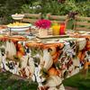 Thanksgiving Pumpkin Rectangle Table Cloth for Table Decor Holiday Party Waterproof Reusable Tablecloth for Tables Dining Room