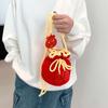 Pendant Crochet Woolen Bag Kintted Lucky Crossbody Bag Cute New Year Shoulder Bag  Streetwear