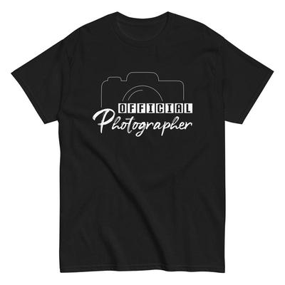 Official Photographer Cotton T Shirt Event Camera