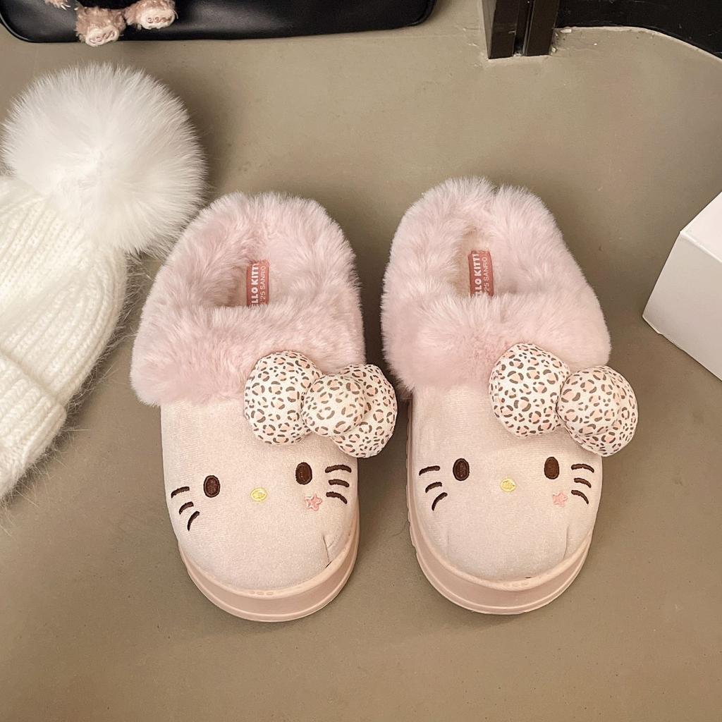 Autumn Winter Slippers for Women Plush Cute  Home Warm Cotton Slippers Cartoon Home Indoor Shoes