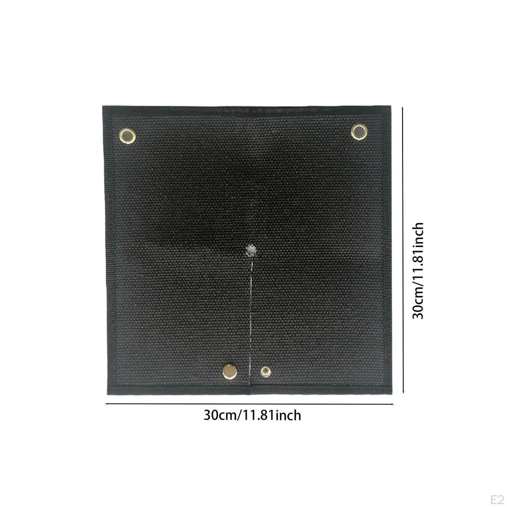 Welding Blanket Fire Retardant 11.81x11.81inch Flame Resistant with Hole Heat Shield