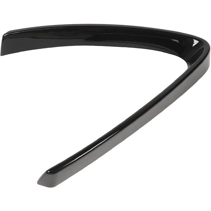 Bumper Grill Trim,V Shape Front Grille Decoration,Bright Black Grill Cover,Compatible with Alfa Romeo Stelvio 2017-2023