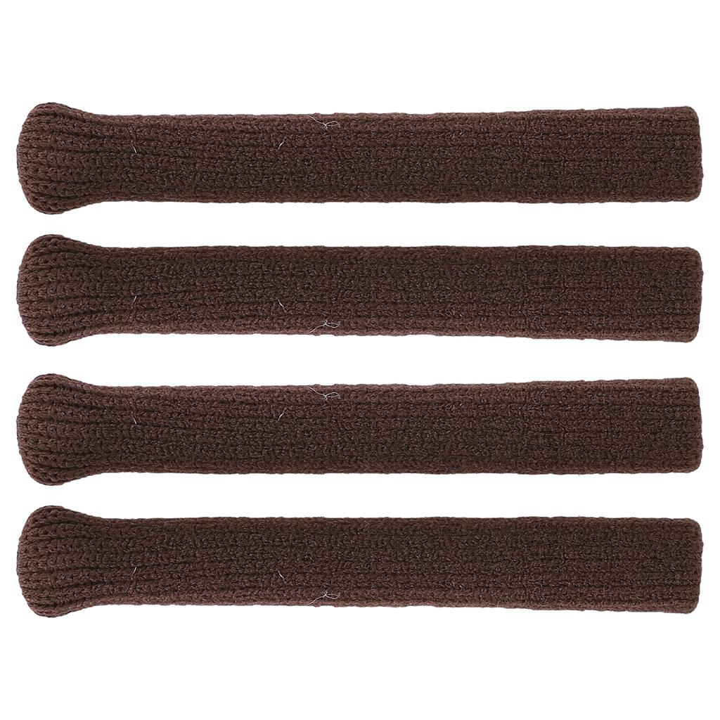 2 Packs Cotton Glasses Ear Cushion Soft Knitted Slip Proof Fixation Eyeglasses Temple Tips Sleeve Coffee