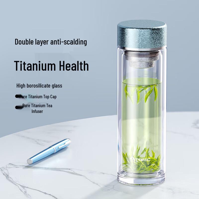 TOMIC Double-Wall Borosilicate Glass Tea Cup