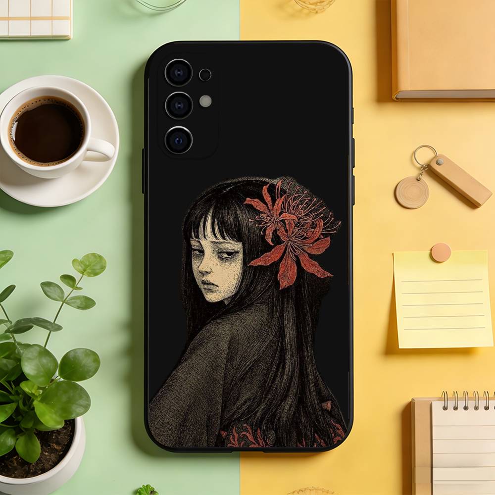 Tomie Kawakami  Phone Case Black Silicone Soft For Samsung S25,S24,S21,S22,S23,S30,Ultra,S20,Plus,Fe,Lite