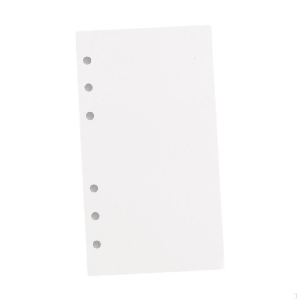40 Blatt A6 Planer Binder Notizpapier Nachfüllseiten Loseblatt Herausnehmbar zur Organisation Tagebuch