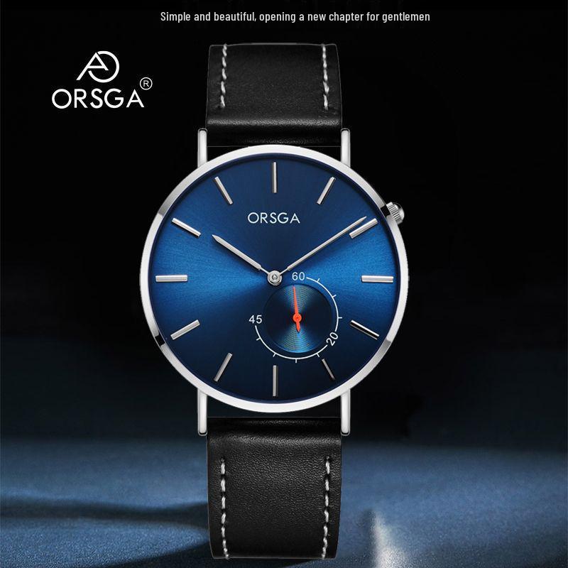 ORSGA Fashion Ultra-Thin Minimalist Men's Waterproof Quartz Watch