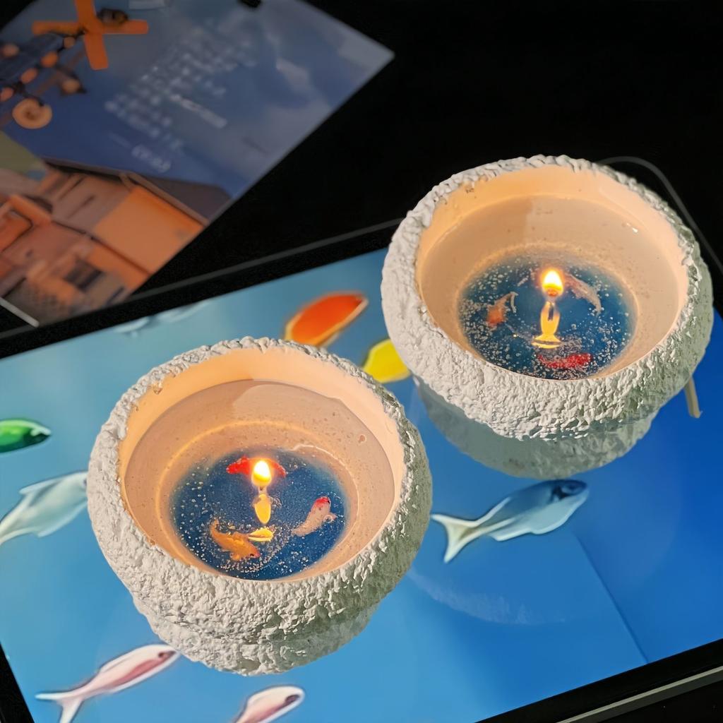 Ice Crystal Koi Scented Candle Birthday Gift Fragrance Ornament