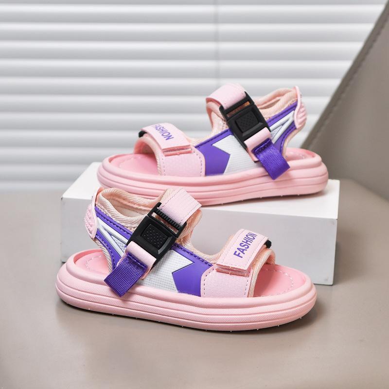 New Summer Children's Sandals for Young Kids, Sports and Casual Beach Shoes for Boys and Girls, Soft Sole Non-Slip Sandals
