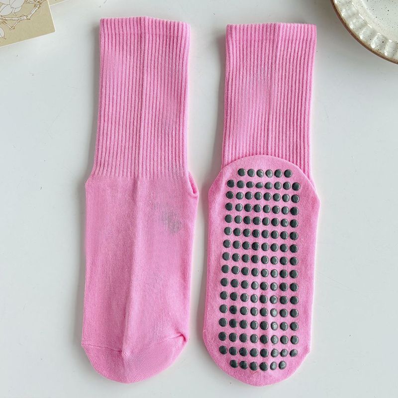 

Носки для йоги Нескользящие Профессиональные Женские Гольфы Труба Носки для Фитнес-зала в помещении Взрослые Носки для йоги Нескользящие Носки для пилатеса 36 rose powder