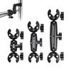Camera Mount Adapter Motorcycle Handlebar Clip Camera Crab Clamp For Camera Gopro LED Light Filming Studio Cycling Mobile Phone