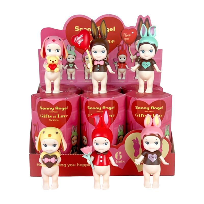 Figurină Mini Îngeraș Drăguță Seria Cadouri de Iubire Cutie Surpriză Misterioasă cu Ciocolată Jucărie Păpușă de Vindecare Mascotă Norocoasă Cadouri pentru Fete
