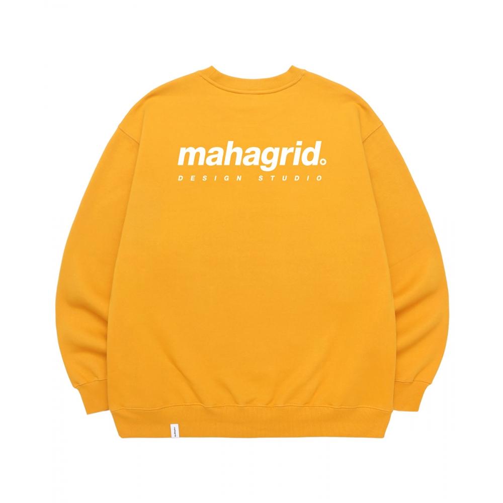 

MAHAGRID ORIGIN LOGO CREWNECK MUSTARDMG2BSMM485A