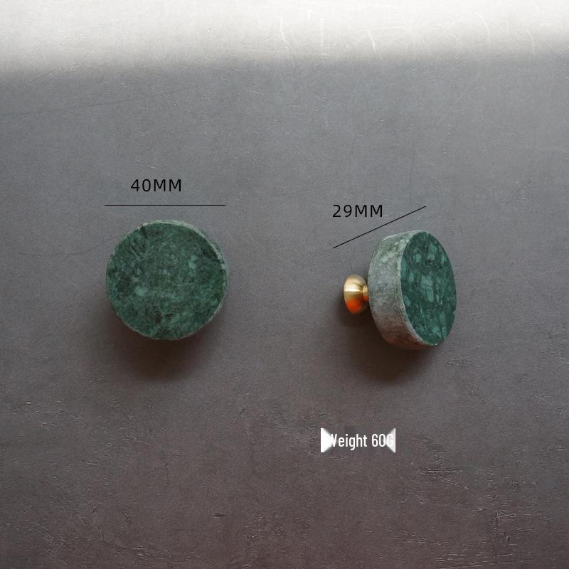 

Современная ручка для ящика/шкафа из латуни с отделкой под белый и зеленый мрамор