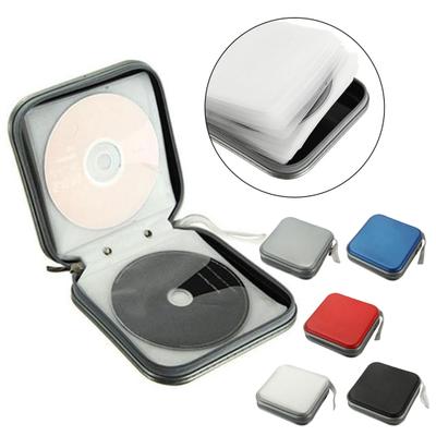 Tragbare CD-Hülle für 40 CDs, Schutzhüllen, großes Fassungsvermögen, Reißverschluss, kratzfest, staubdicht, DVD-Brieftasche, Organizer-Tasche