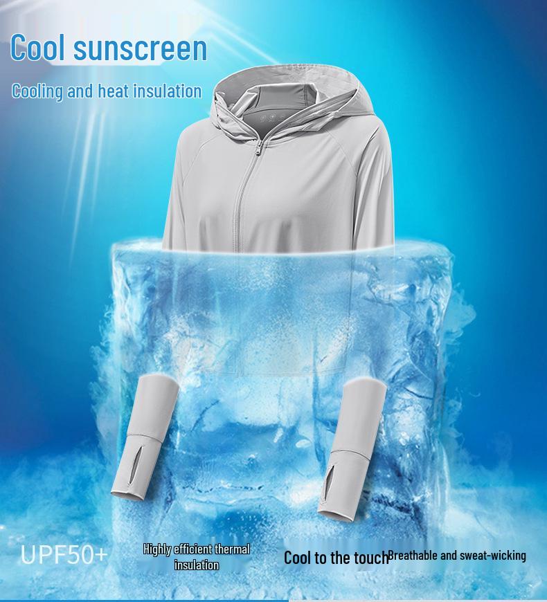 Damen UPF50+ Eisseiden-Schal: Kühle, atmungsaktive Sommer-UV-Schutzkleidung.