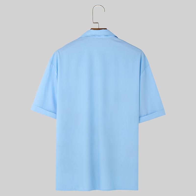 INCERUN Sommer Herren Kurzarmhemden Blumendruck Urlaub Strand Hawaii T-Shirts