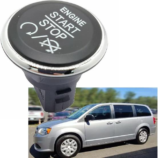 LIRU Push Start Button Replacement for Jeep for Dodge for Chrysler 2009 2010 2011 2012 2013, 1FU931X9AC 33370101