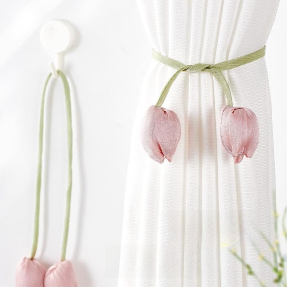 1Pair Elegant Tulip Curtain Straps Beautifully Curtain Buckle Elegant Curtains Tie Rope  Home Decor