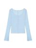 Fade Button Long Sleeve (Baby Blue)
