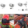 Bike Basket Front Large Capacity Convenient Assemble Aluminum Alloy Sturdy Accessory Black Cargo Container for Pet Transport