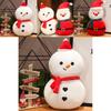 Adorable Plush Santa Claus And Snowman Dolls Soft Stuffed Toys For Kids Christmas Gift