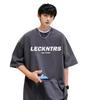 Men'S Trendy Letter Round Neck Printed Short Sleeved T-Shirt For Summer Ins Loose Casual Top