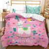 New Llama Duvet Cover Set Queen King Full Twin Size Cute Alpacas Bedding Set For 3D Polyester Quilt Cover Animal Comforter Cover
