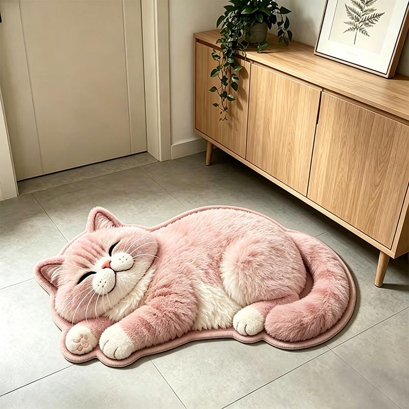 3D Leuke Kat Deurmat Antislip Waterabsorberend Tapijt Binnen Badkamer Entree Vloermat Huisdecoratie 40x60cm 16x24inch