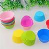 1 buc silicon tort mucegai rotund inimă formă brioșă Cupcake copt matrițe acasă bucătărie bakeware copt cupe BPA gratuit gadgeturi de bucătărie
