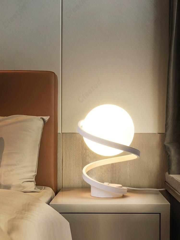Creative New LED Suspended Moon Table Lamp Living Room Study Bedroom Bedside Decorative Atmosphere Lighting