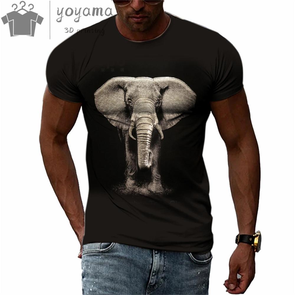 Men s Clothing 3d Printing Animal World Tiger Pattern Men s T-Shirt Fashion Trend Muscle Tough Guy Style Oversized Short Sleeves 5XL