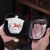 Shangqi Ceramic Travel Tea Set - 'Thousand Miles Landscape'