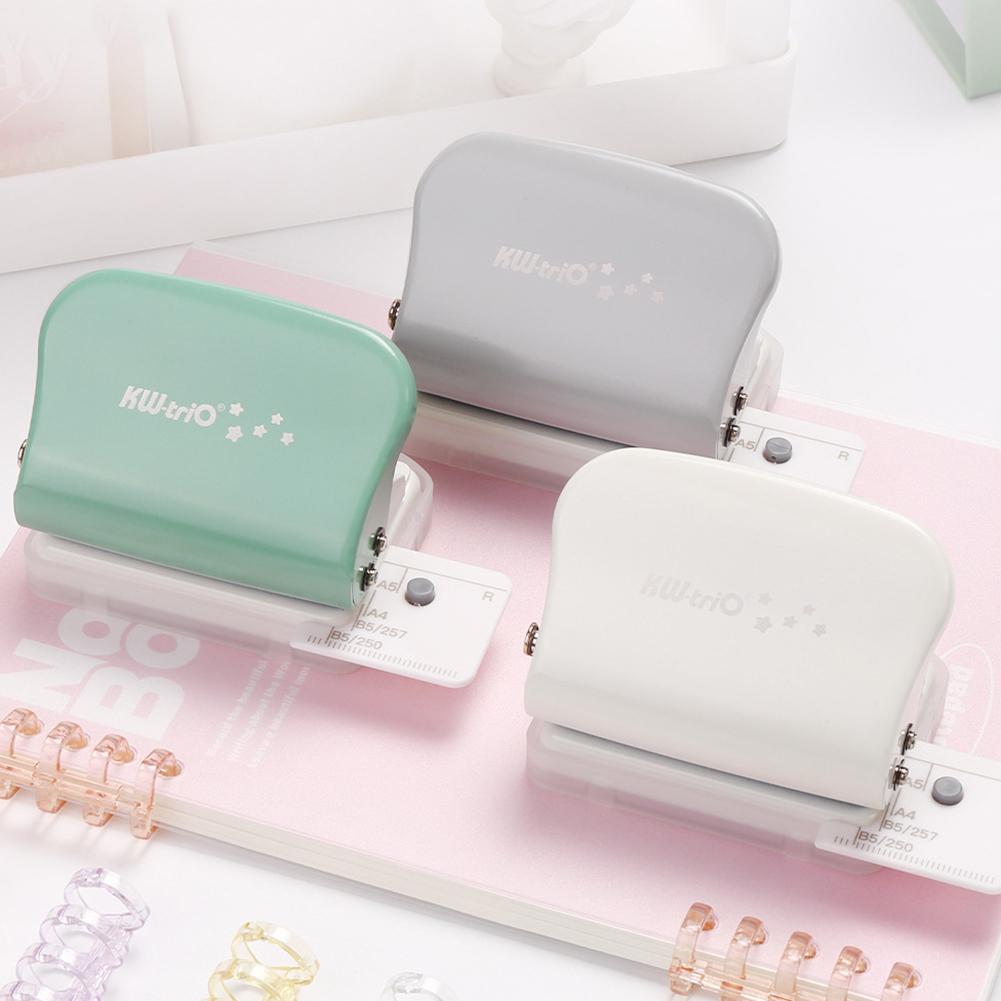 5 Hole Punch With Scale Lines,Multi-Purpose Portable Holes Punch Aid,Scrapbook Hole Puncher,For Scrapbooks Paper