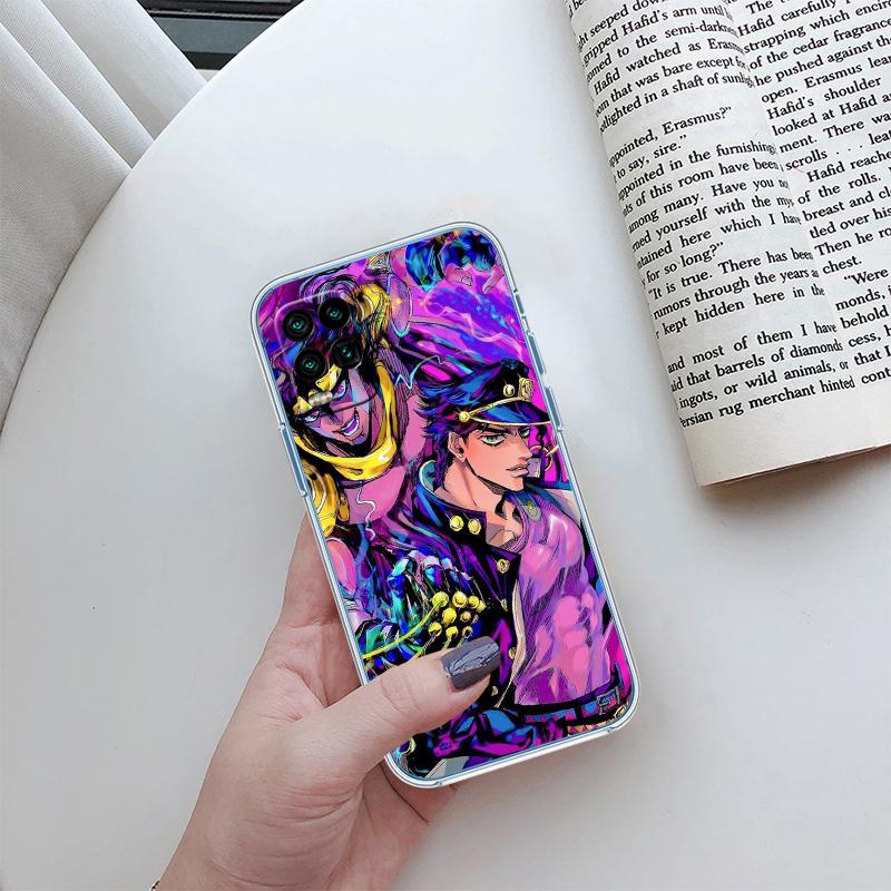 BH31 JoJo's Bizarre Adventure Transparent Phone Case for Motorola Moto G7 G8 G9 G84 G85 G73 G24 G15 Z2 Play Power Plus