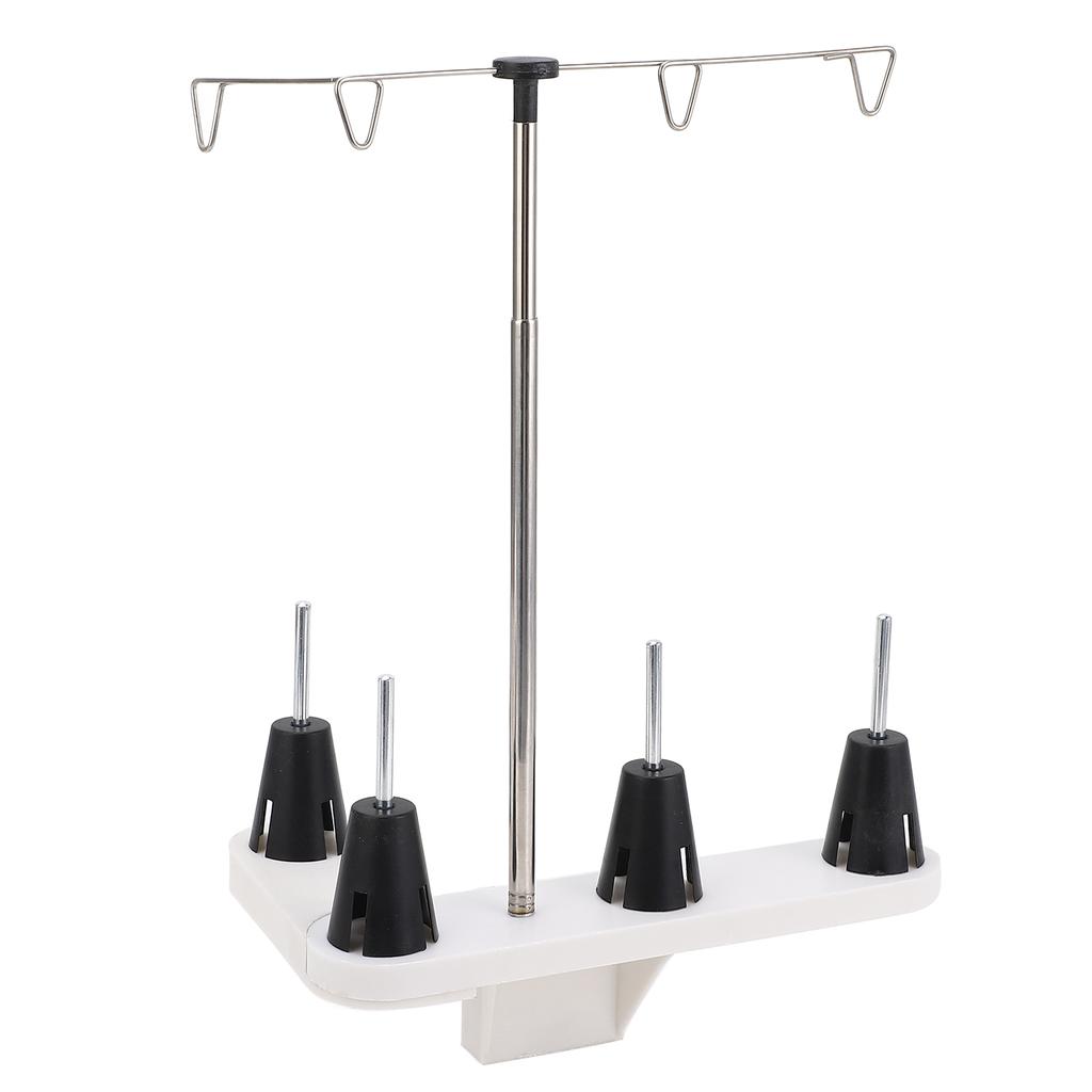 4 Spools Thread Holder Plastic and Stainless Steel Multipurpose Spool Stand for Household Sewing Mac