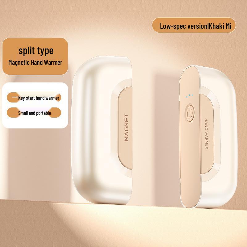 Rechargeable Magnetic Hand Warmer with Digital Display - Portable, Explosion-Proof, and Large Capacity Gift.