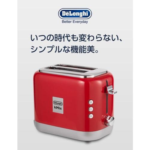 De'Longhi Pop-up Toaster kMix TCX752J-RD Toast Bread Can be baked on one side Cuts 5 to 10 slices 5 levels of grillage adjustment Grille check functio